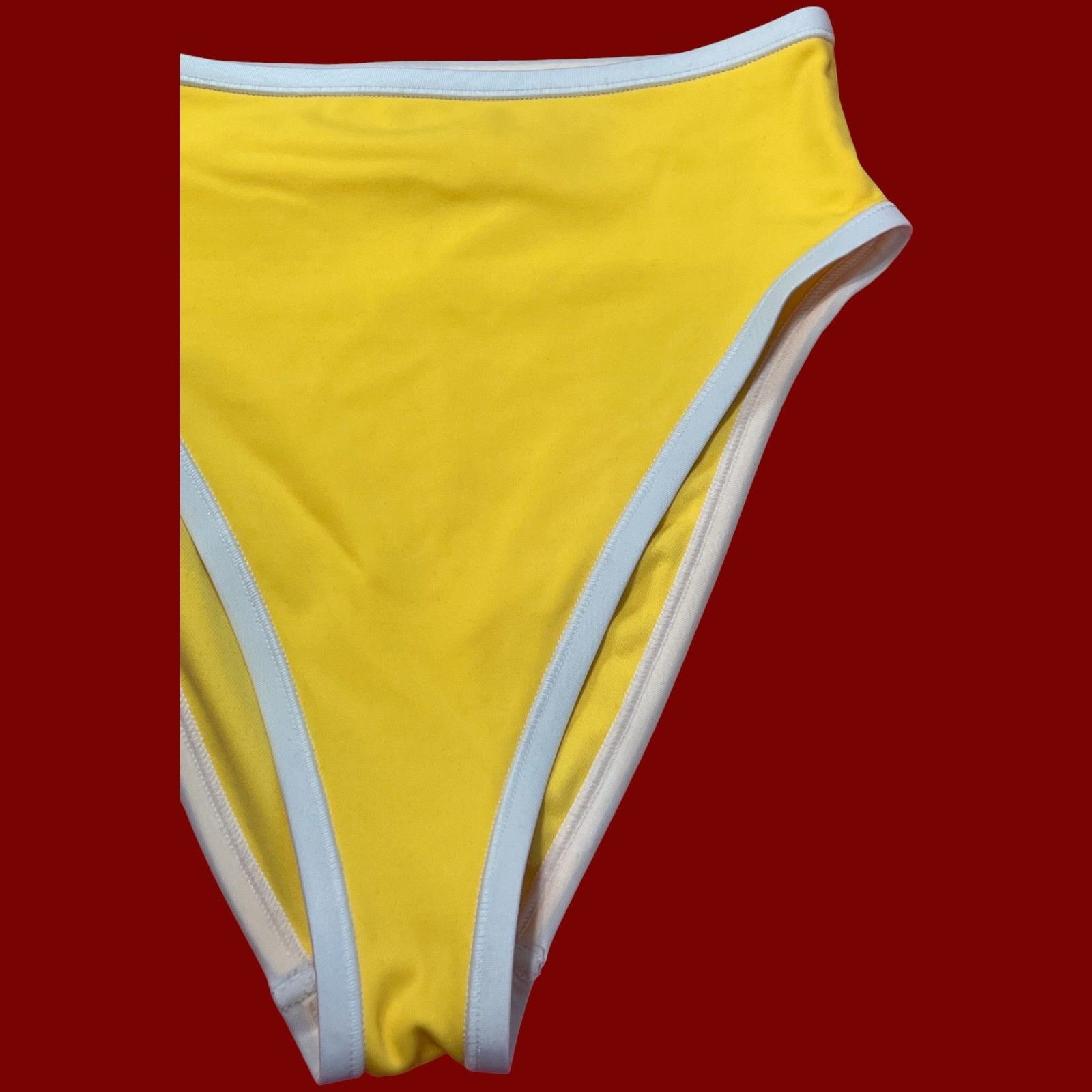 Other Shade & Shore-Women's High Waist High Leg Cheeky Contrast Ba Size ONE SIZE - 14 Thumbnail