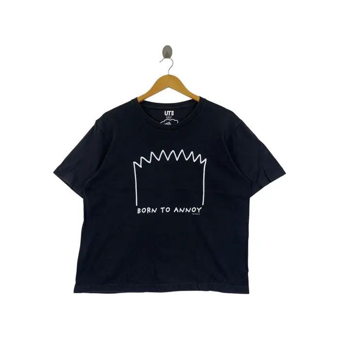 The Simpsons UNIQLO x THE SIMPSONS Born To Annoy Baggy Tee Shirt Size L / US 10 / IT 46 - 1 Thumbnail