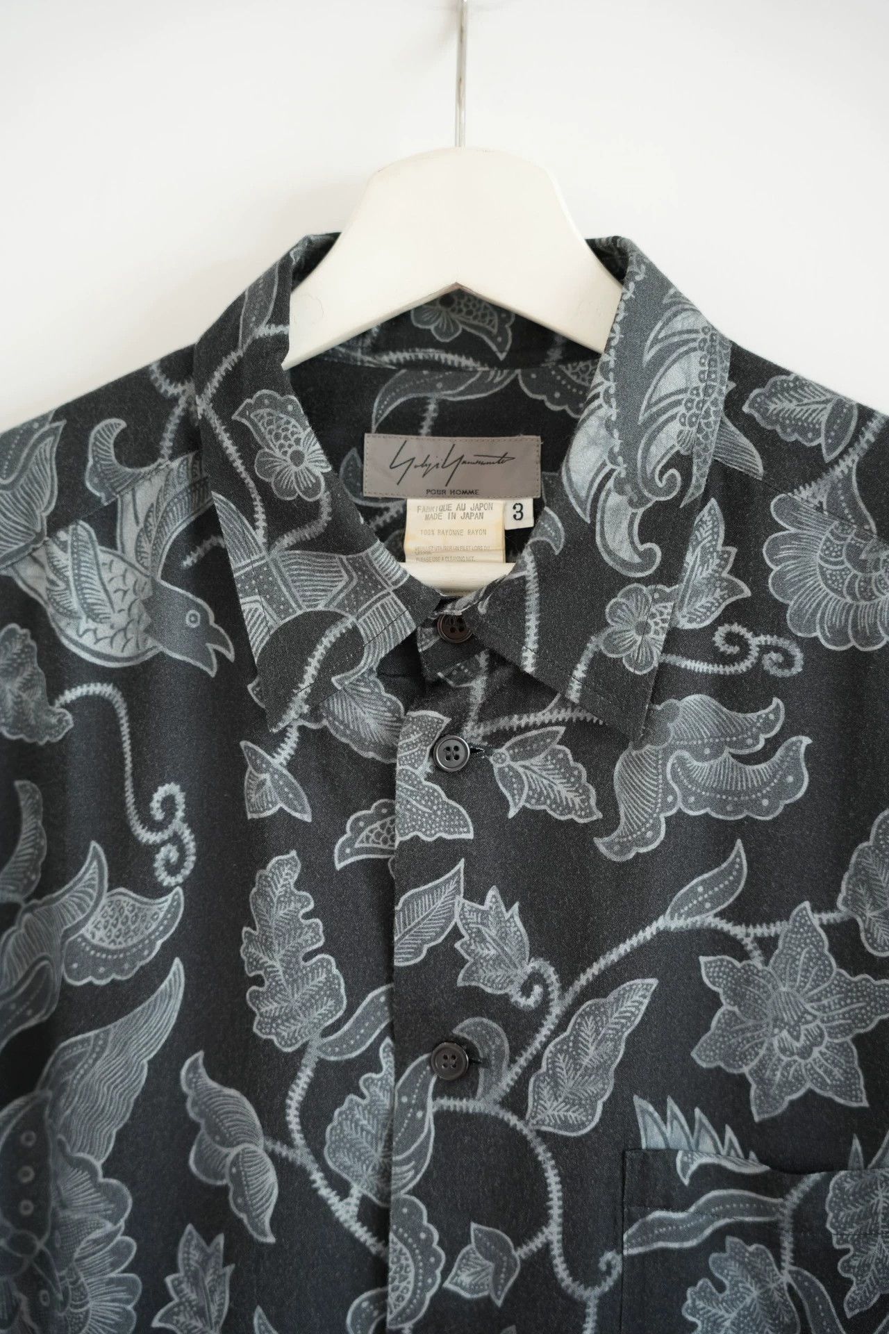 Yohji Yamamoto Yohji Yamamoto 06SS Floral Bird Insect Rayon Shirt Size US L / EU 52-54 / 3 - 3 Thumbnail