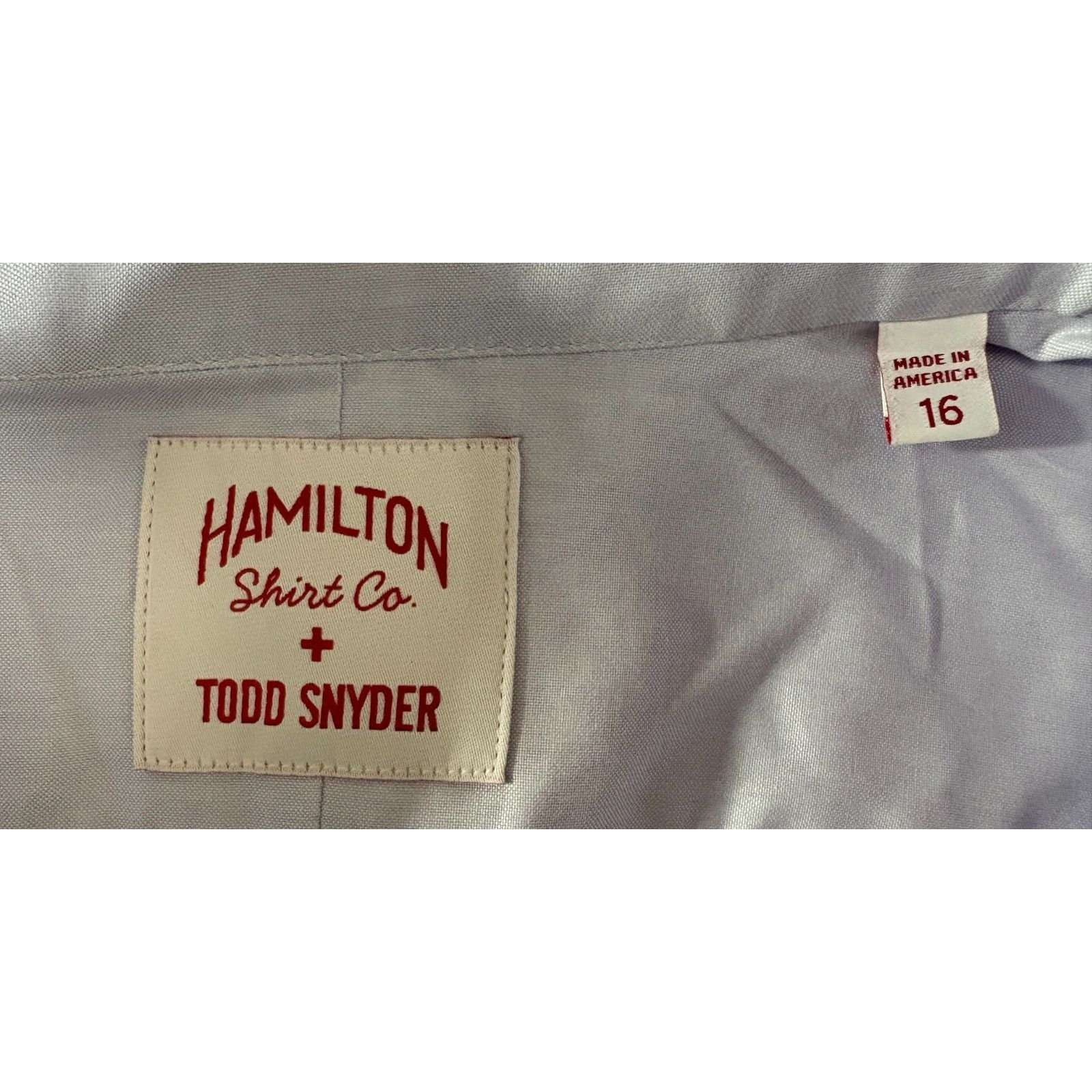 Todd Snyder Hamilton Shirt Co. x Todd Snyder Dress Shirt size 16 color l Size US M / EU 48-50 / 2 - 2 Thumbnail