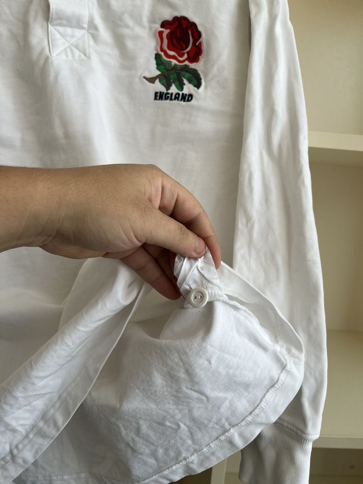 Cotton Traders Vintage Cotton Traders England Rugby Shirt Long Sleeve Rose Size US S / EU 44-46 / 1 - 7 Thumbnail