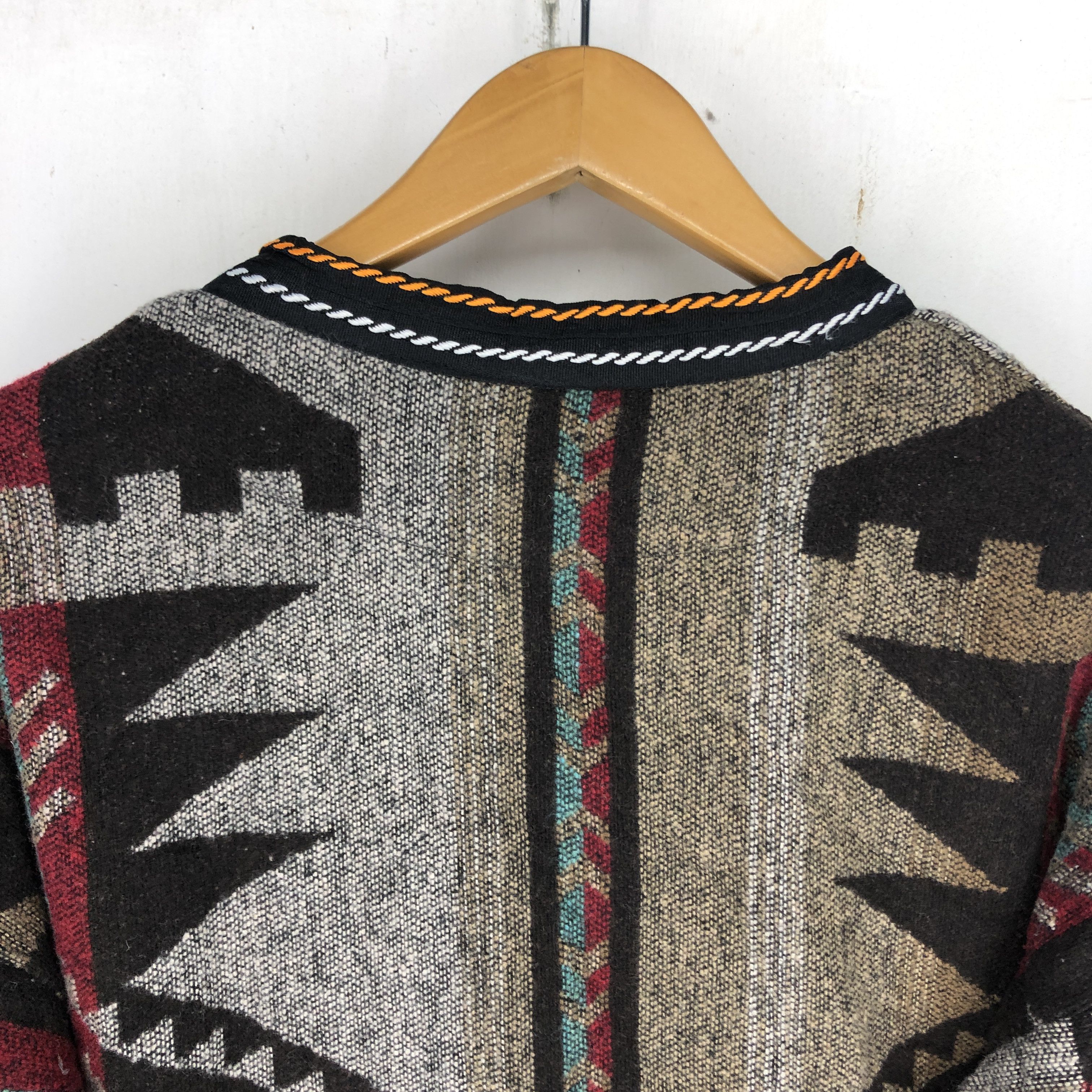 Japanese Brand Swing Robe Jacket Aztec Design #2519-88 Size US S / EU 44-46 / 1 - 7 Thumbnail