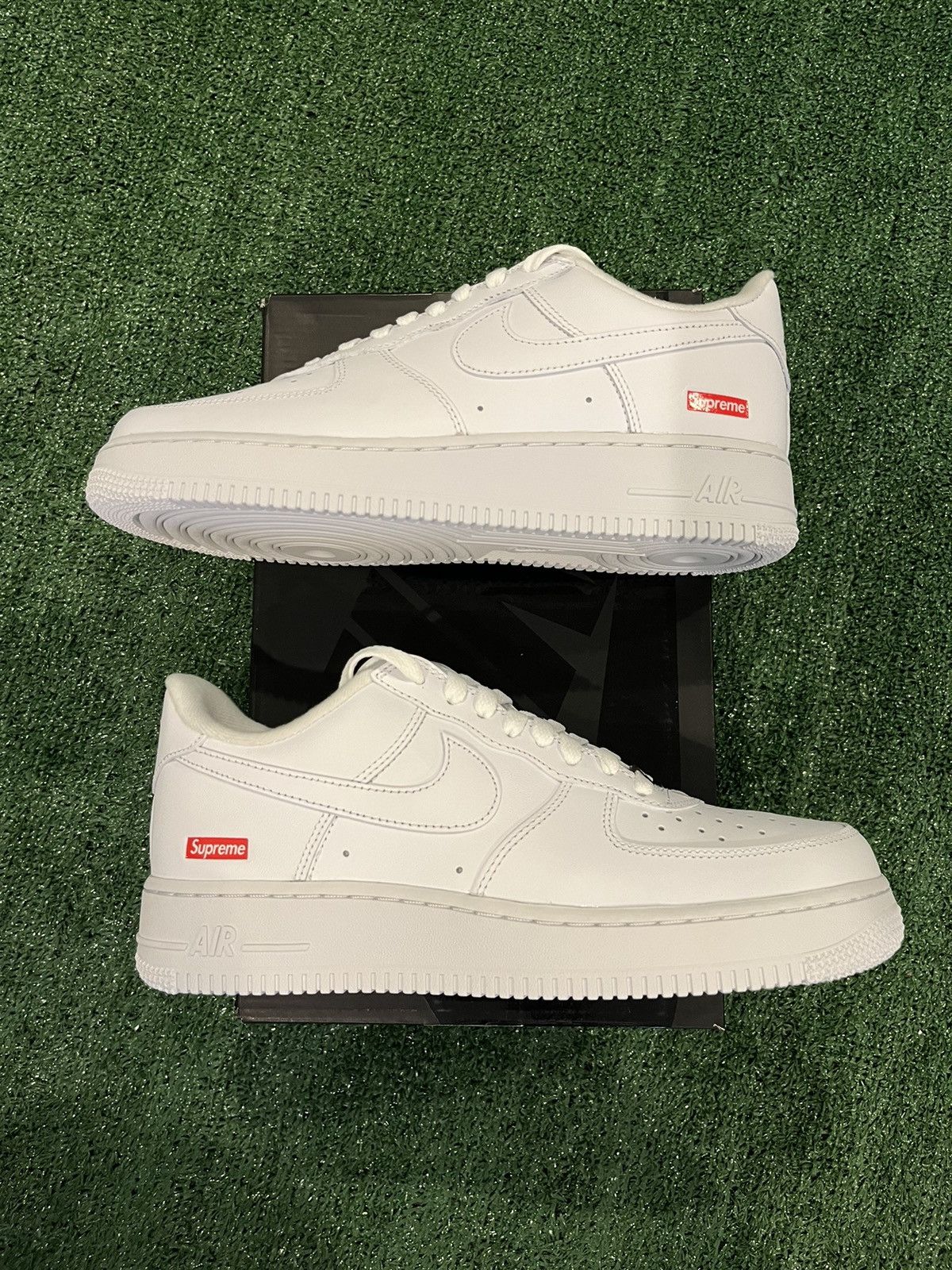 image of Ds Nike x Supreme Af1 White Size 8.5 Shoes, Men's