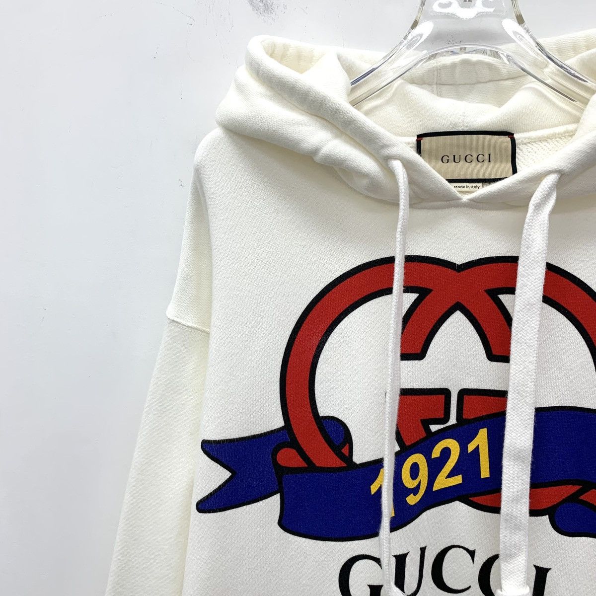 Gucci Gucci Double G Printed Hooded Drawstring Sweatshirt K26WX Size US XS / EU 42 / 0 - 3 Thumbnail