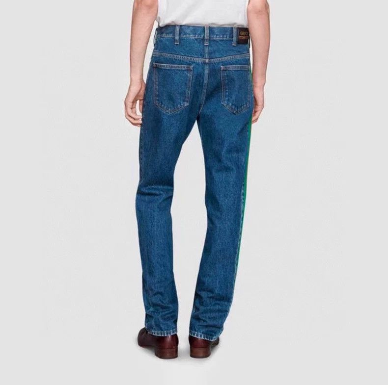 Gucci GucciStriped button loose straight jeans 2503-Nextarrow Size US 34 / EU 50 - 8 Thumbnail