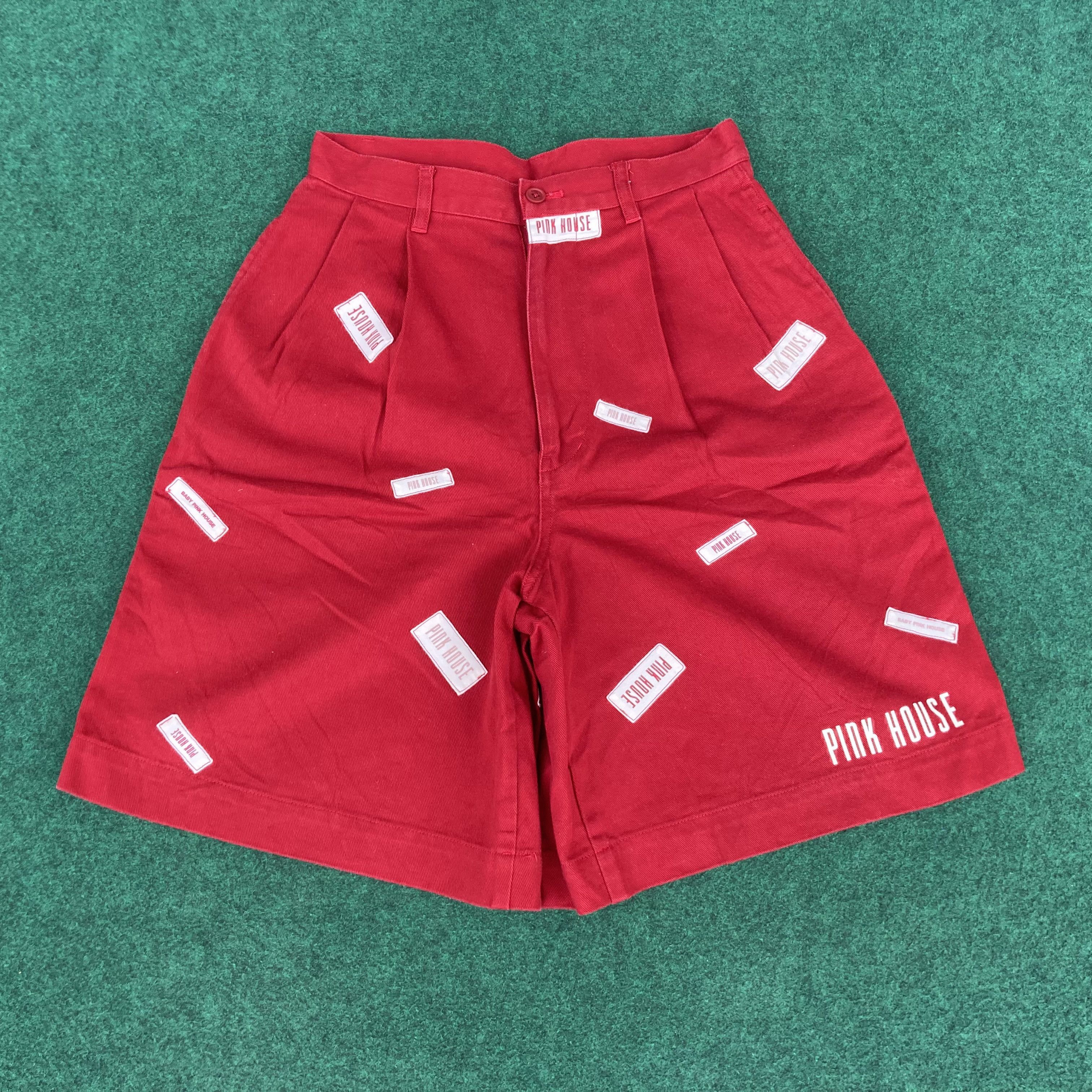 Pink House Vtg Pink House Women Short Sz 26 Red Jorts Size 26" / US 2 / IT 38 - 1 Thumbnail