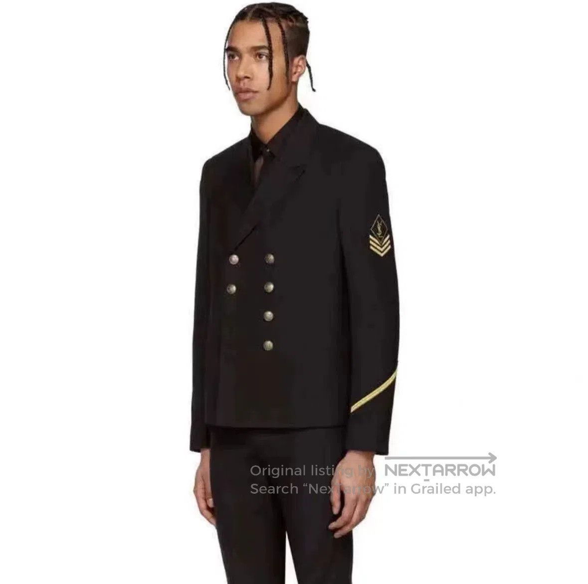 Yves Saint Laurent Saint Laurent Double-Breasted Black Blazer. Size US S / EU 44-46 / 1 - 5 Thumbnail