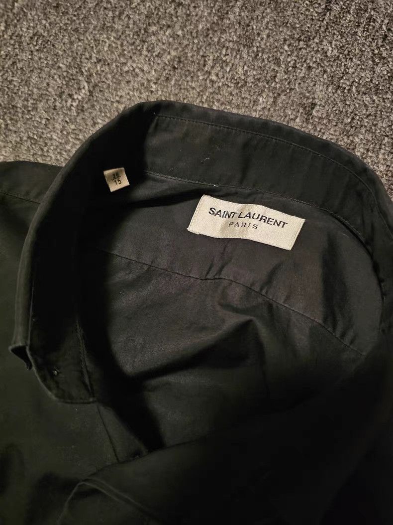 Saint Laurent Paris Saint Laurent Black Long Sleeve Shirt Size US L / EU 52-54 / 3 - 3 Thumbnail