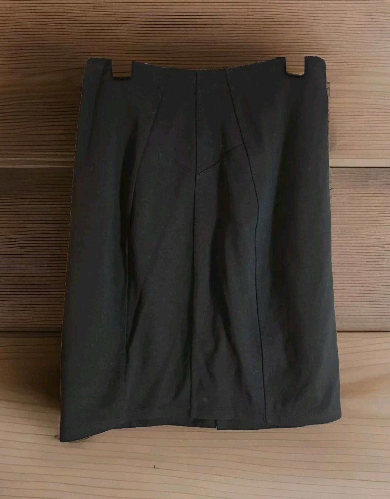 Other Daisy Fuentes Womens Black Onyx Elastic Waist Skirt Size Lar Size 36" / US 14 / IT 50 - 1 Thumbnail