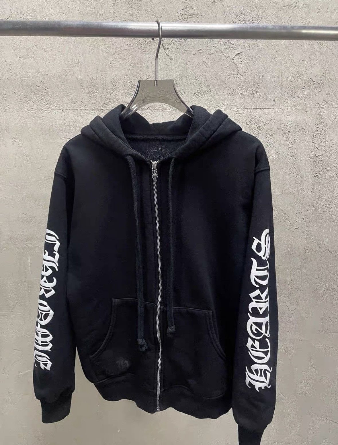 Chrome Hearts CHROME HEARTS Size M Black Waffle Fuckyou Zip-up Hoodie Size US M / EU 48-50 / 2 - 3 Thumbnail