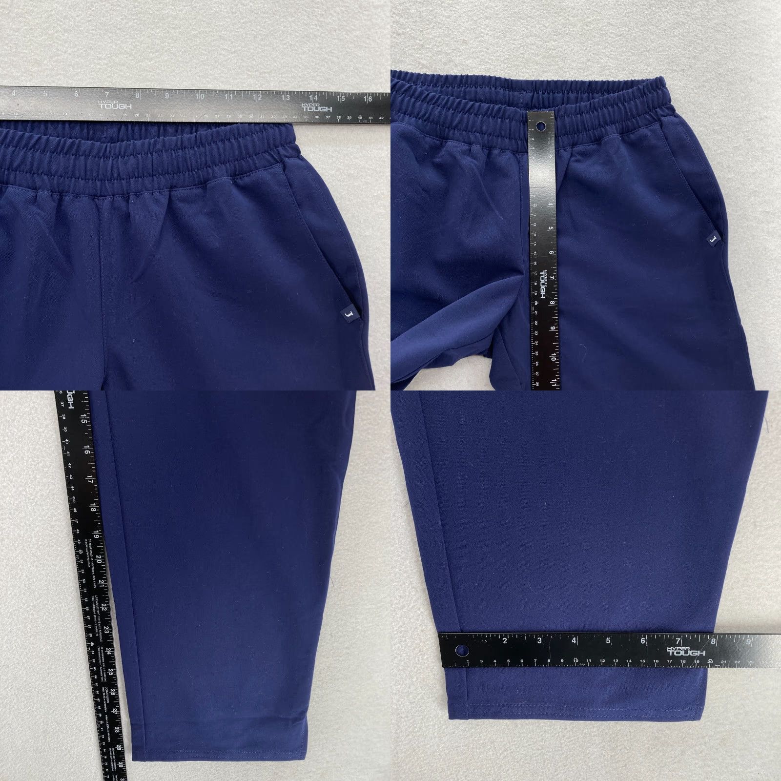 Essentials Jaanuu Essential Scrub Pants Women's XS Blue Stretch Drawstring Ankle NWT Size 26" / US 2 / IT 38 - 8 Thumbnail