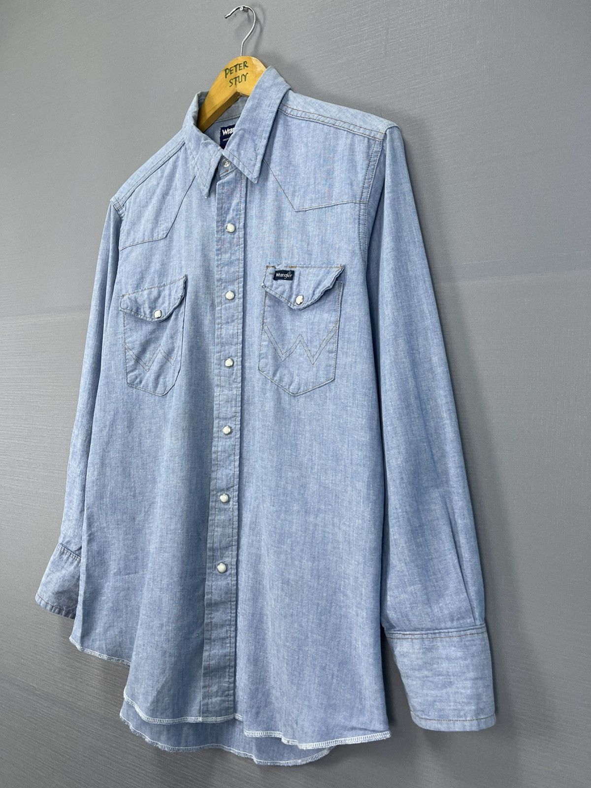 Wrangler Vintage Wrangler Western button shirt Size US XL / EU 56 / 4 - 3 Thumbnail