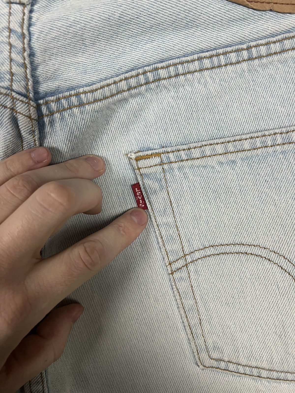 Levi's Vintage Levi’s 501 LVC made in UK Men’s jeans Size US 36 / EU 52 - 3 Thumbnail