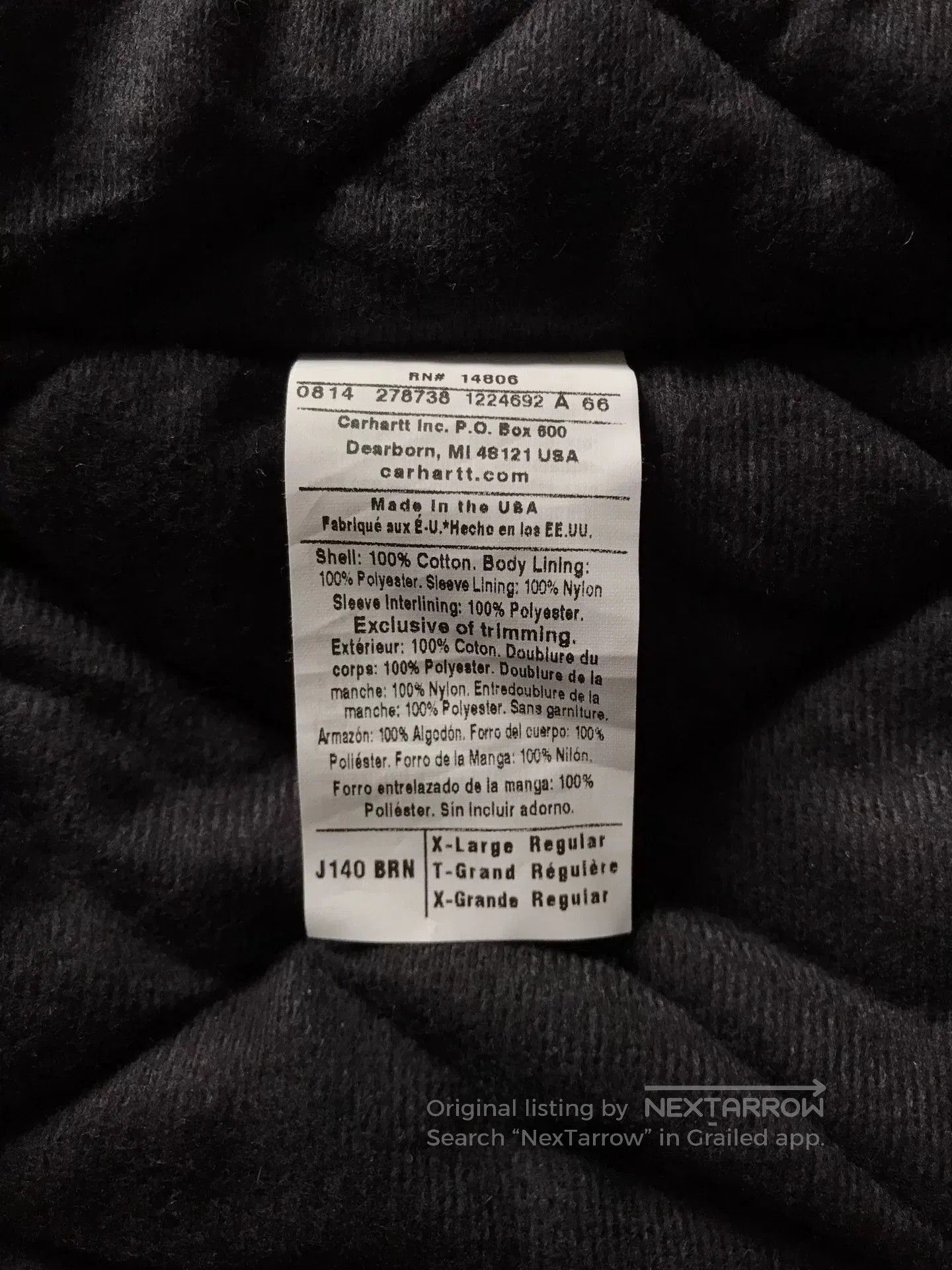 Carhartt 125th Anniversary Carhartt J140 Jacket. Size US XL / EU 56 / 4 - 9 Thumbnail