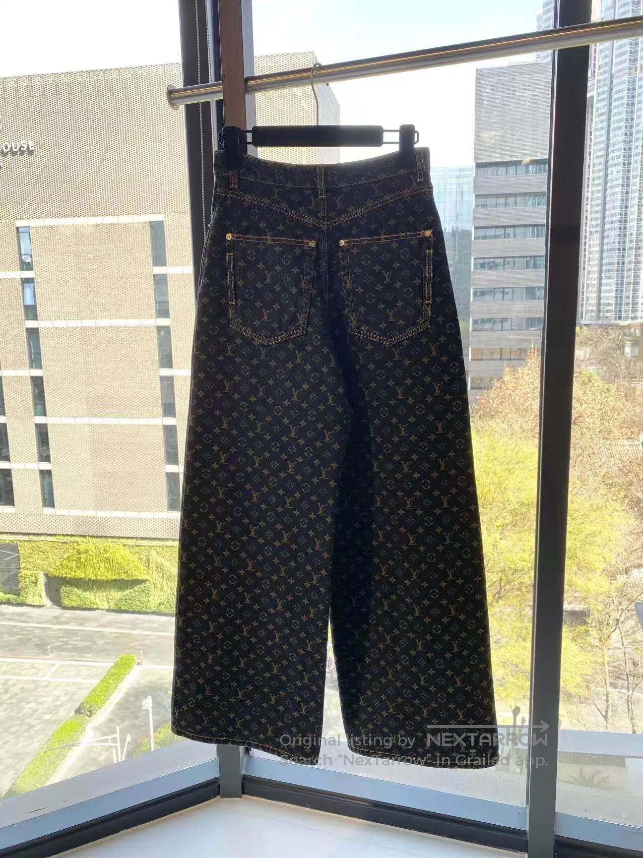 Louis Vuitton Louis Vuitton 25SS brown presby-print jeans| Size 42" / US 20 - 3 Thumbnail