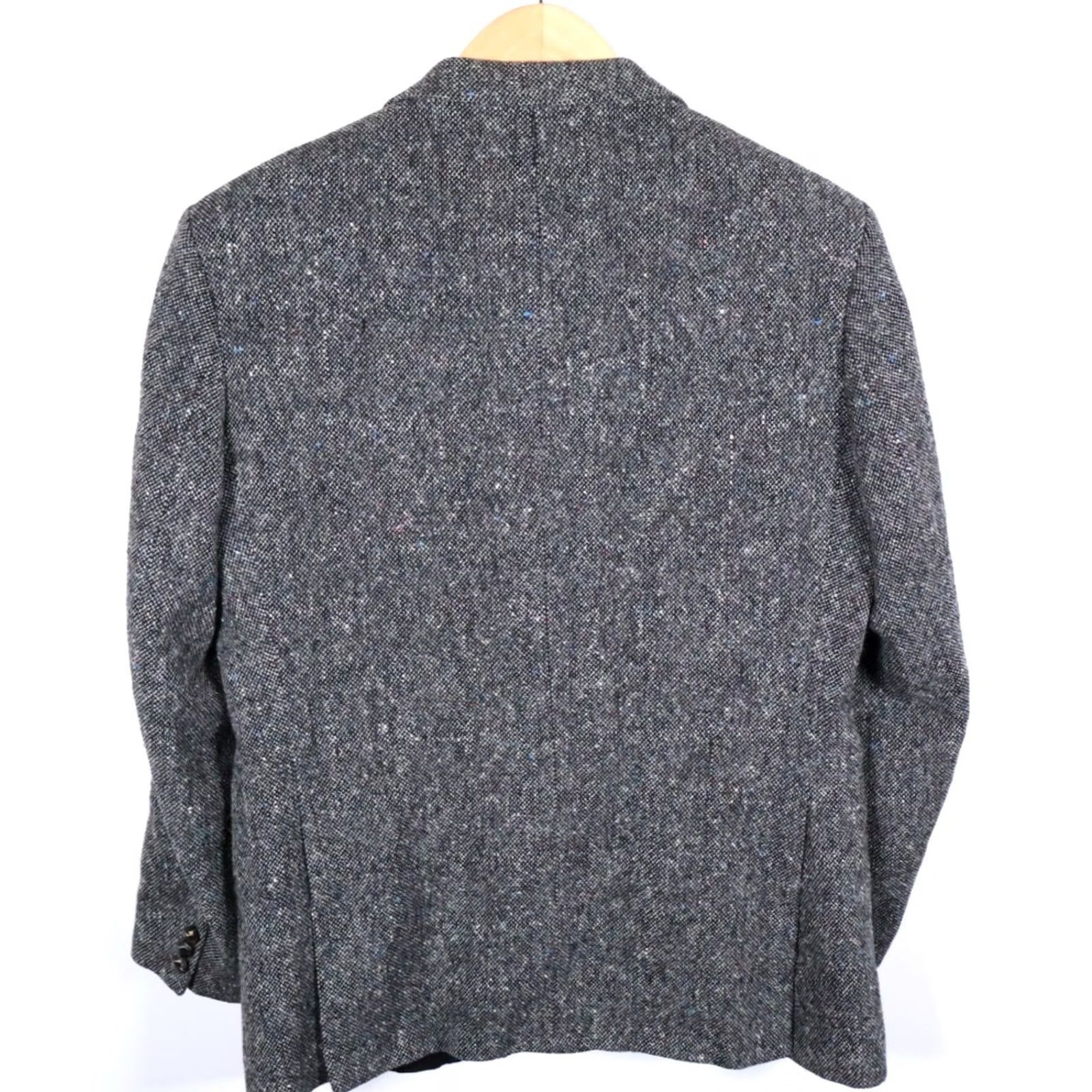 Vintage VINTAGE St. Michael Sport Coat 2 Piece Gray Wool Tweed Ireland 40 Regular Notch Lapel Men's Jacket Coat 3-Button Front Classic Preppy Size US XXS / EU 40 - 2 Thumbnail