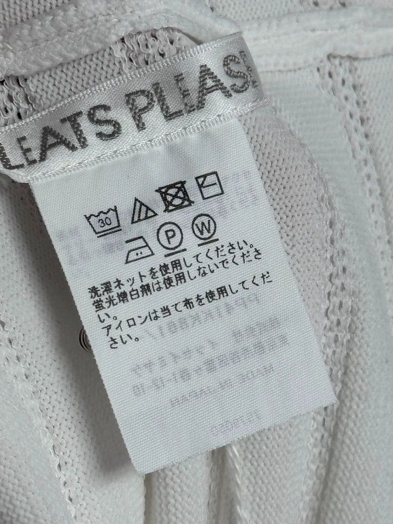 Issey Miyake issey miyake size:one size Mesh knitted short-sleeved top Size XXS / US 00 / IT 34 - 3 Thumbnail
