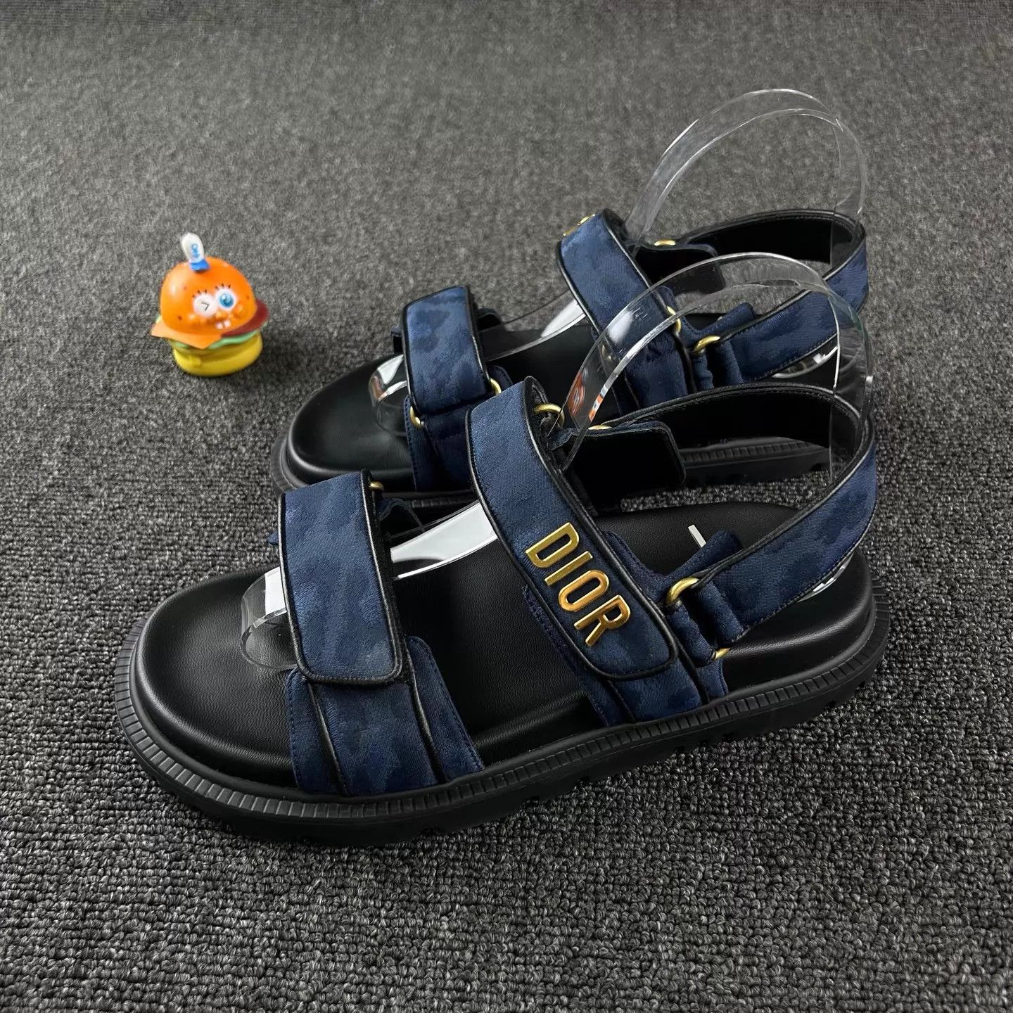 Dior Dior blue Velcro sandals EUR 38 Size US 7.5 / IT 37.5 - 1 Thumbnail