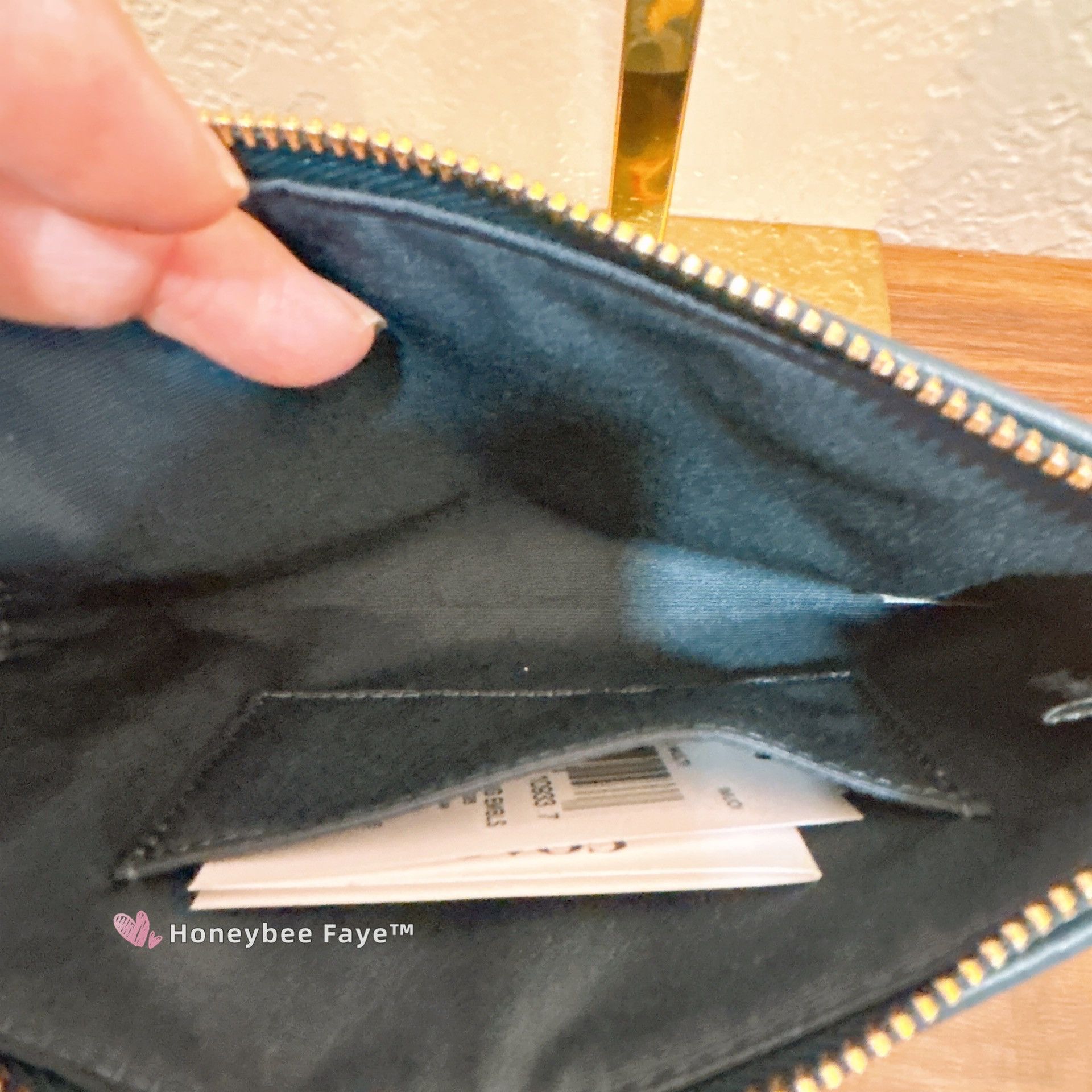 Coach Corner Zip Wristlet In Signature Denim CDF35 Size ONE SIZE - 5 Thumbnail