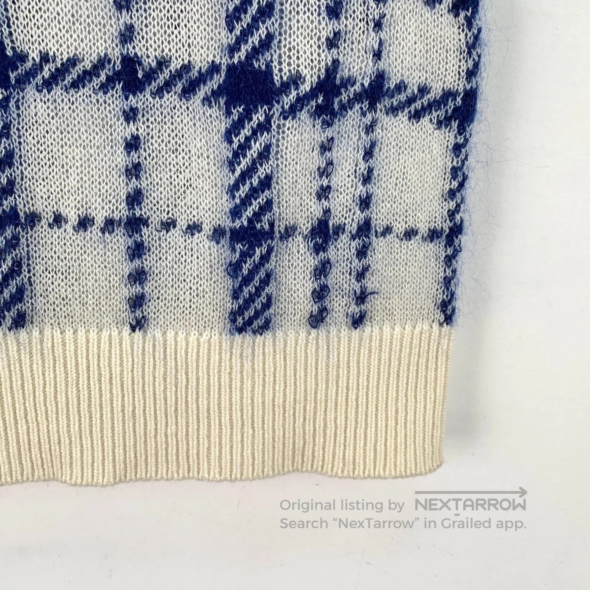 Dior Dior Blue Plaid Wool Sleeveless Knit Vest. Size XXS / US 00 / IT 34 - 4 Thumbnail