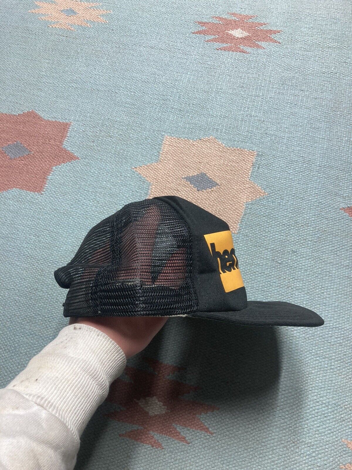 New Era × Vintage VTG 80s trucker hat Chemcoa logo spellout black USA made Size ONE SIZE - 8 Thumbnail