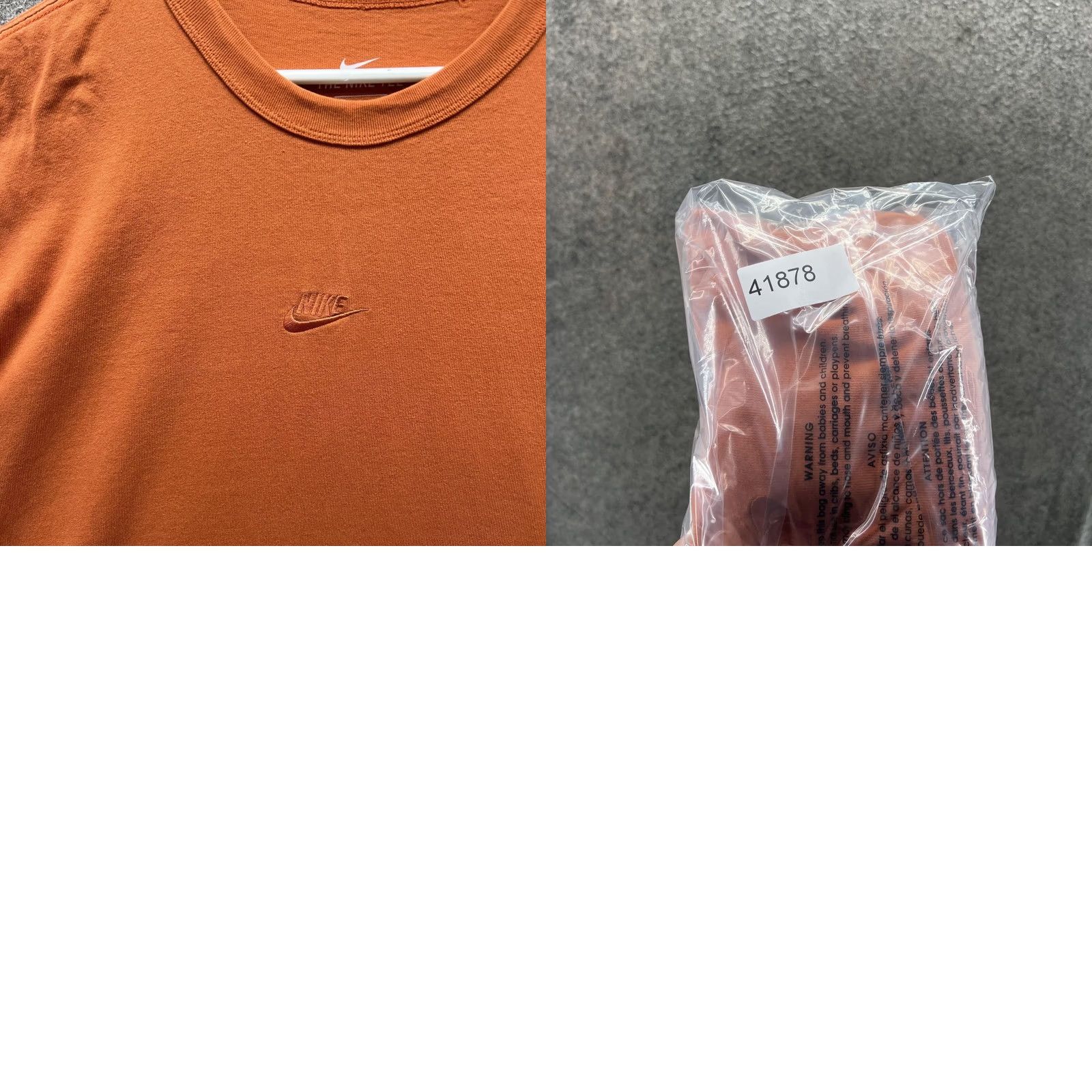 Nike VINTAGE Nike Shirt Mens Large Orange Swoosh Center Logo Tagless Tee Athletic Casual Y2K Mens L Orange Logo Shirt T-Shirt Sports Summer Refined Size US L / EU 52-54 / 3 - 8 Thumbnail