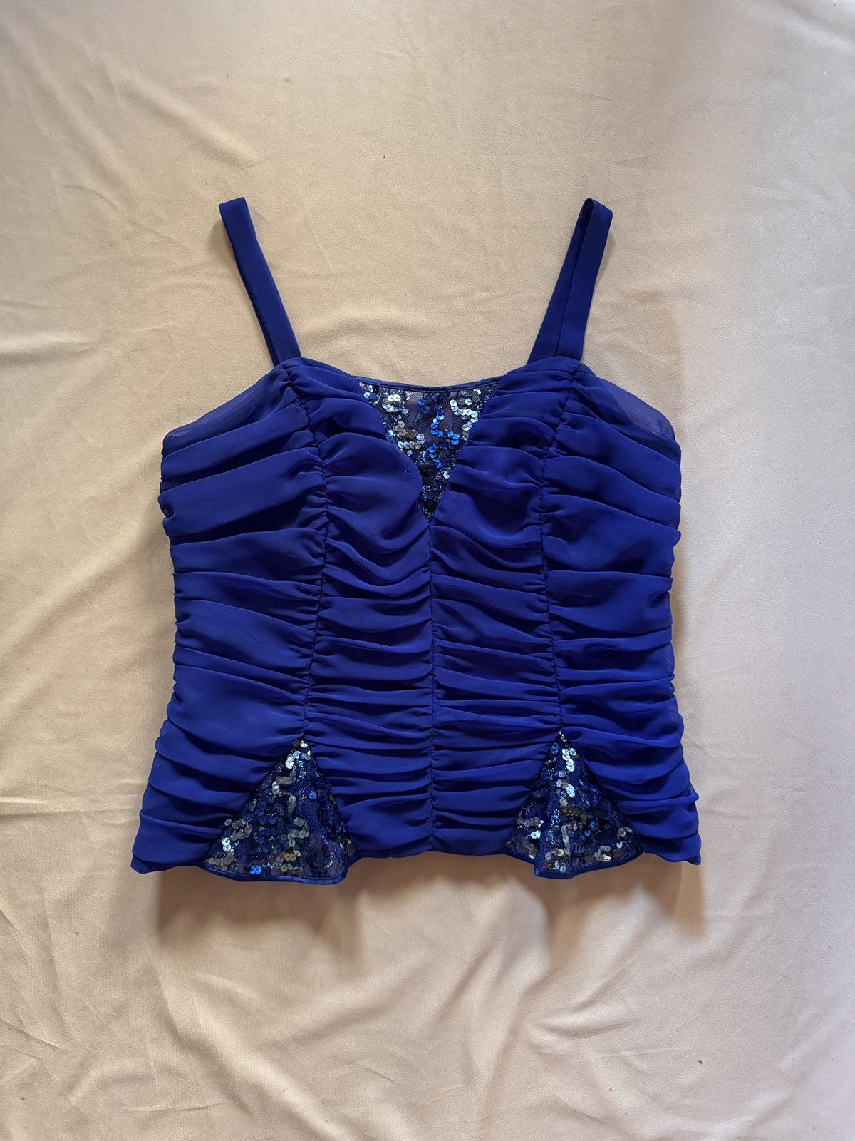 Designer × Vintage Unique Cocktail Hoffmann vintage top corset sequins Size XL / US 12-14 / IT 48-50 - 6 Thumbnail