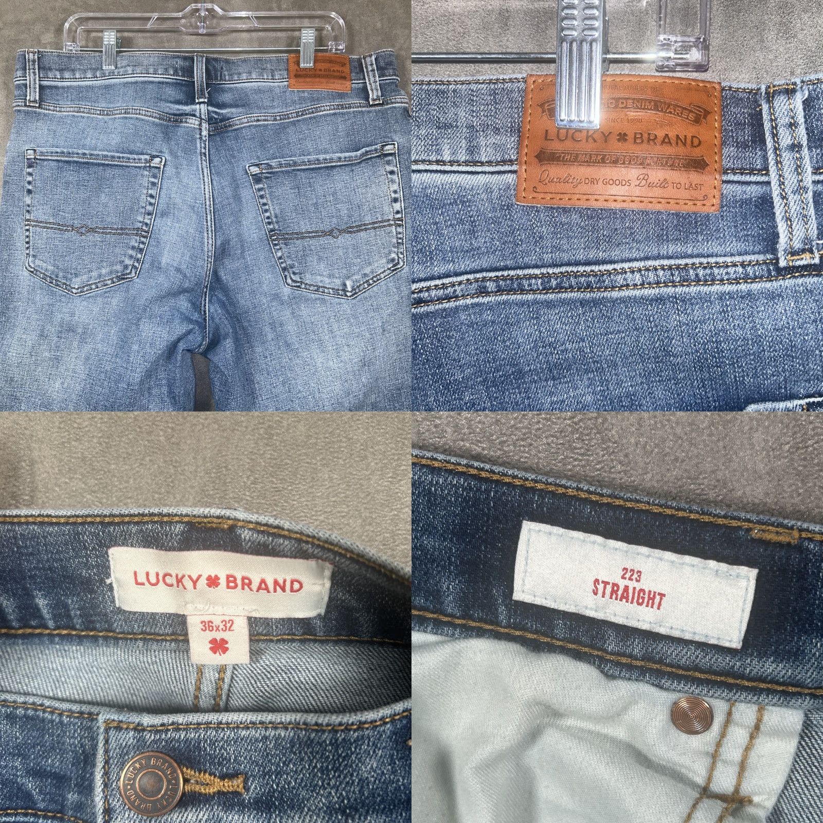 Lucky Brand Lucky Brand Jeans 223 Straight Denim Jeans 36 x 32 Regular Blue Mens Vintage No Stretch Size US 36 / EU 52 - 8 Thumbnail