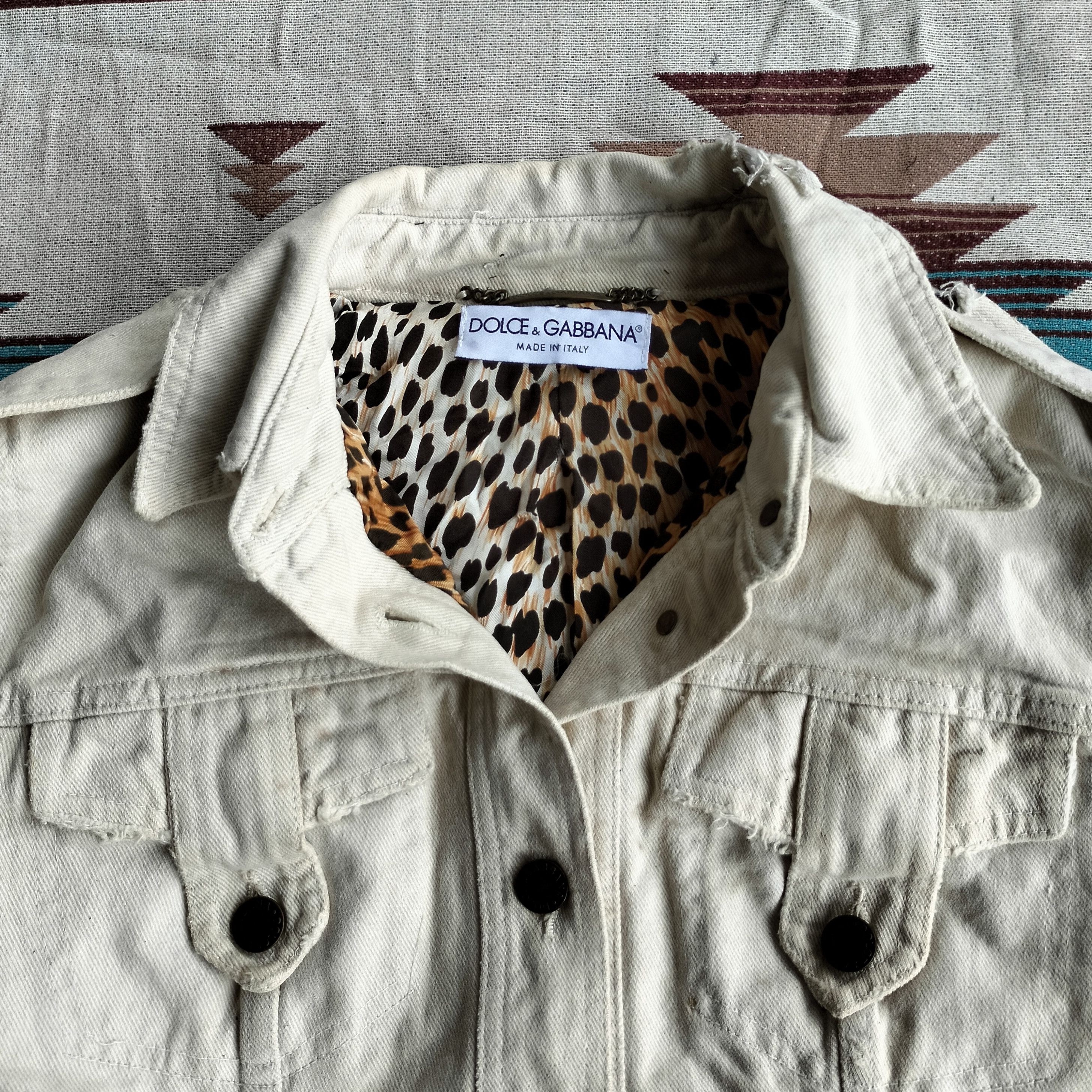 Dolce & Gabbana Dolce & Gabbana destroy leopard inner denim jacket Size XS / US 0-2 / IT 36-38 - 2 Thumbnail