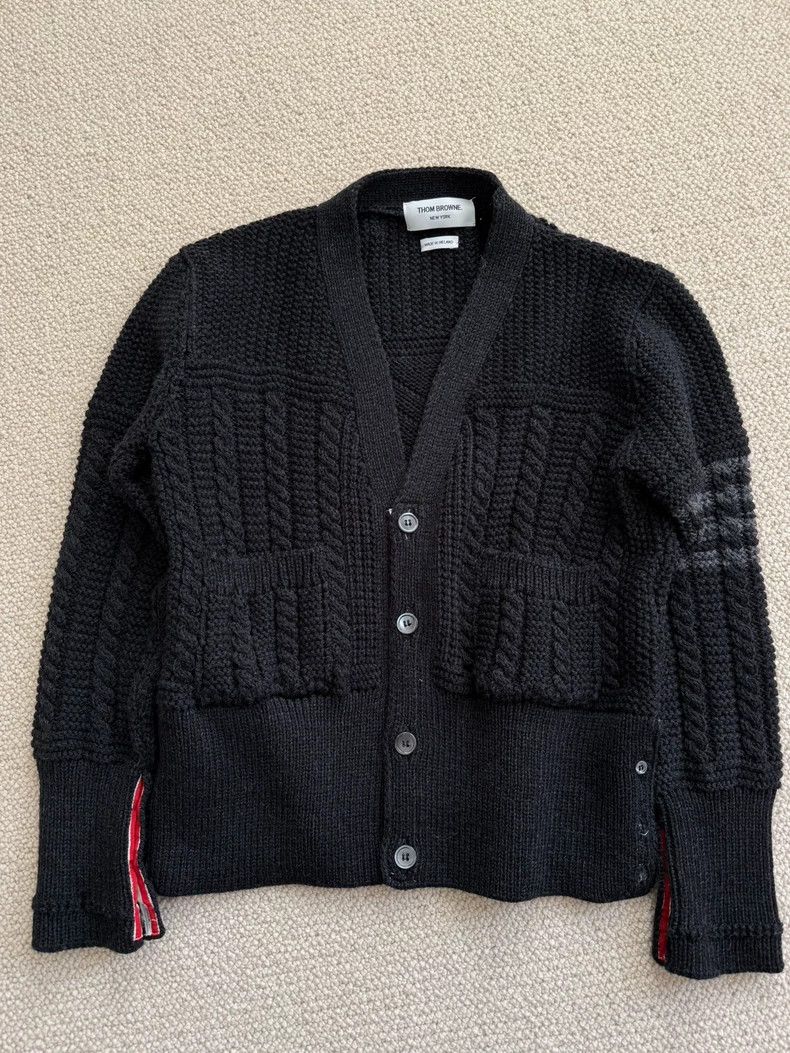 Thom Browne Thom Browne size2 Four bar striped wool sweater Size US M / EU 48-50 / 2 - 1 Thumbnail