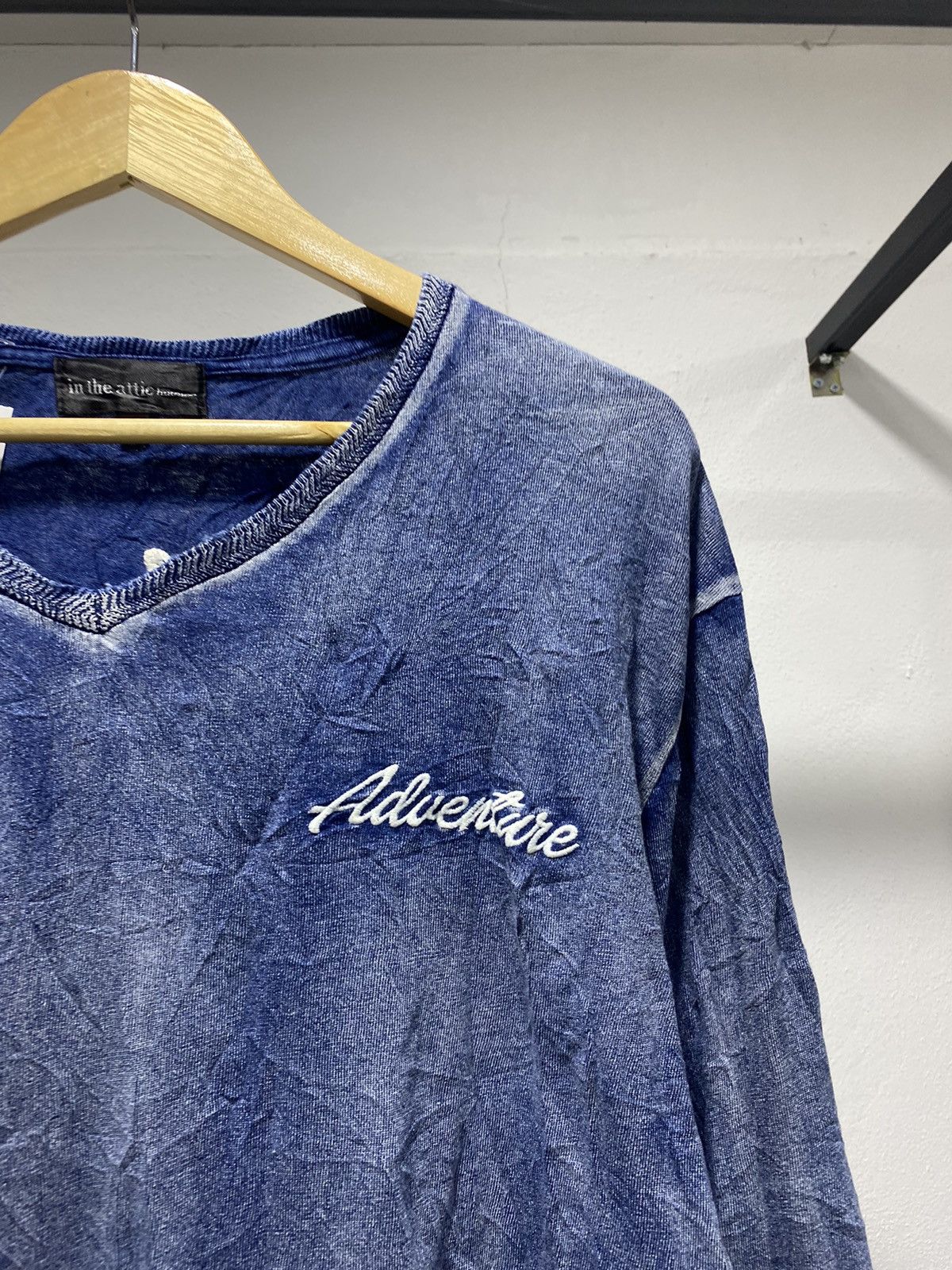 In The Attic Sick☠️ In The Attic Washed Blue Denim Indigo Punk Lgb Grunge Size US L / EU 52-54 / 3 - 5 Thumbnail