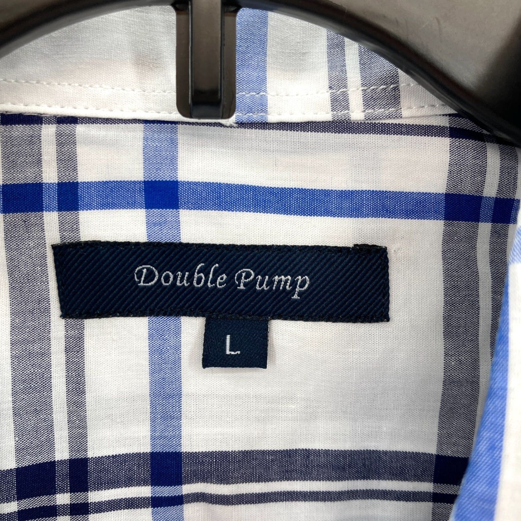 Doublet Double Pump Western Shirt Mens Large Blue Plaid Pearl Snap Cowboy Rodeo Button-Up Shirt Size US L / EU 52-54 / 3 - 4 Thumbnail