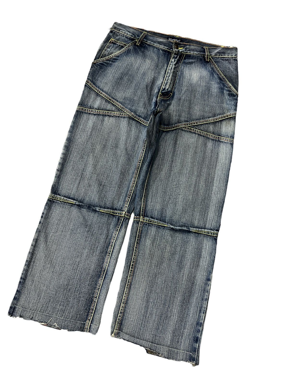 Japanese Brand BAGGY🔥IDENTIC DISTRESSED DENIM PANT Size US 32 / EU 48 - 5 Thumbnail