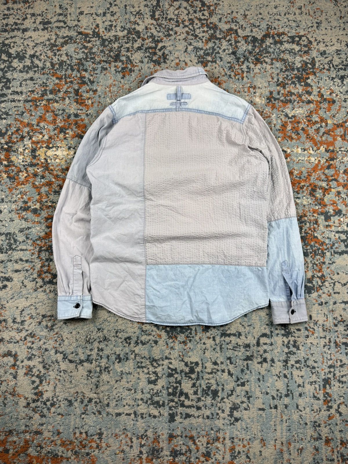 FDMTL Vintage FDMTL crazy patchwork sashiko boro style shirt Size US S / EU 44-46 / 1 - 2 Thumbnail