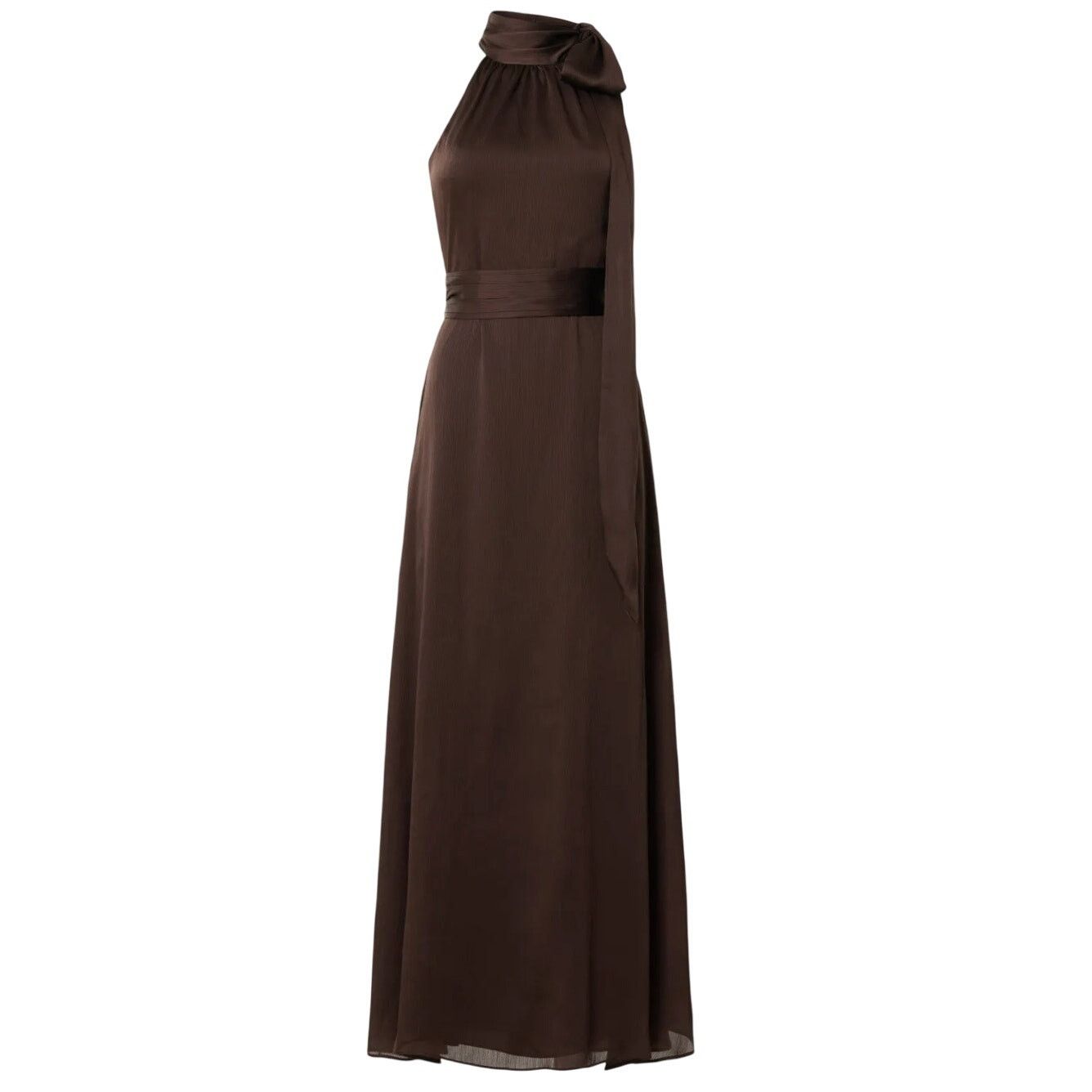 Sachin & Babi Sachin & Babi Halter Kayla Gown in Brown, Size US 10 Size L / US 10 / IT 46 - 1 Thumbnail