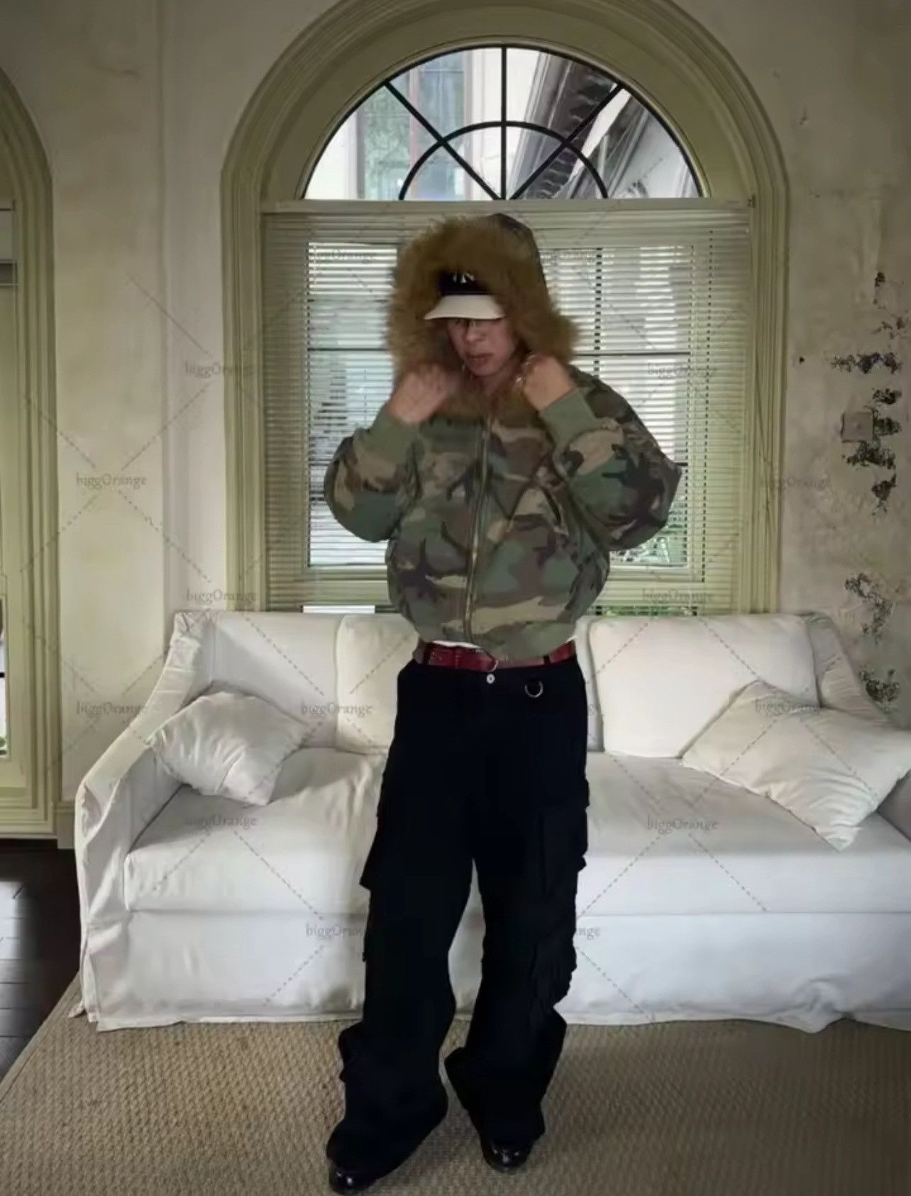 Japanese Brand Army Camo Hoodie Zip Y2K Size US XL / EU 56 / 4 - 3 Thumbnail