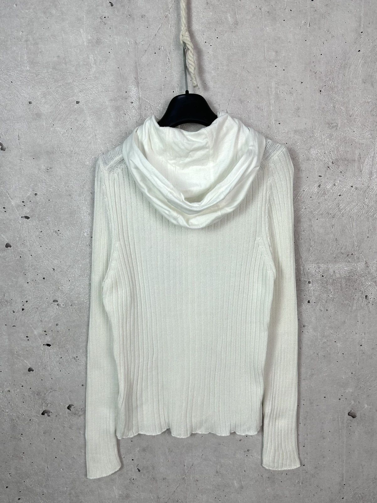 C.P. Company C.P. Company Vintage White Knit Cotton Button Hooded Sweater Size US S / EU 44-46 / 1 - 5 Thumbnail