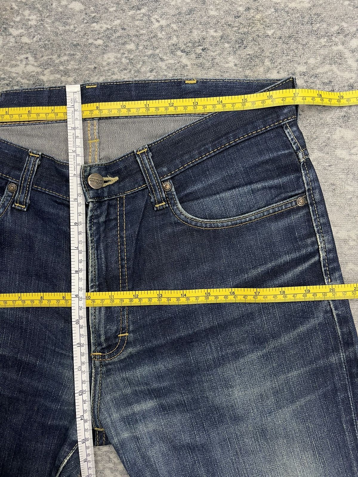 Wrangler Wrangler Authentic Western Jeans Leather Patch Size US 33 - 14 Thumbnail