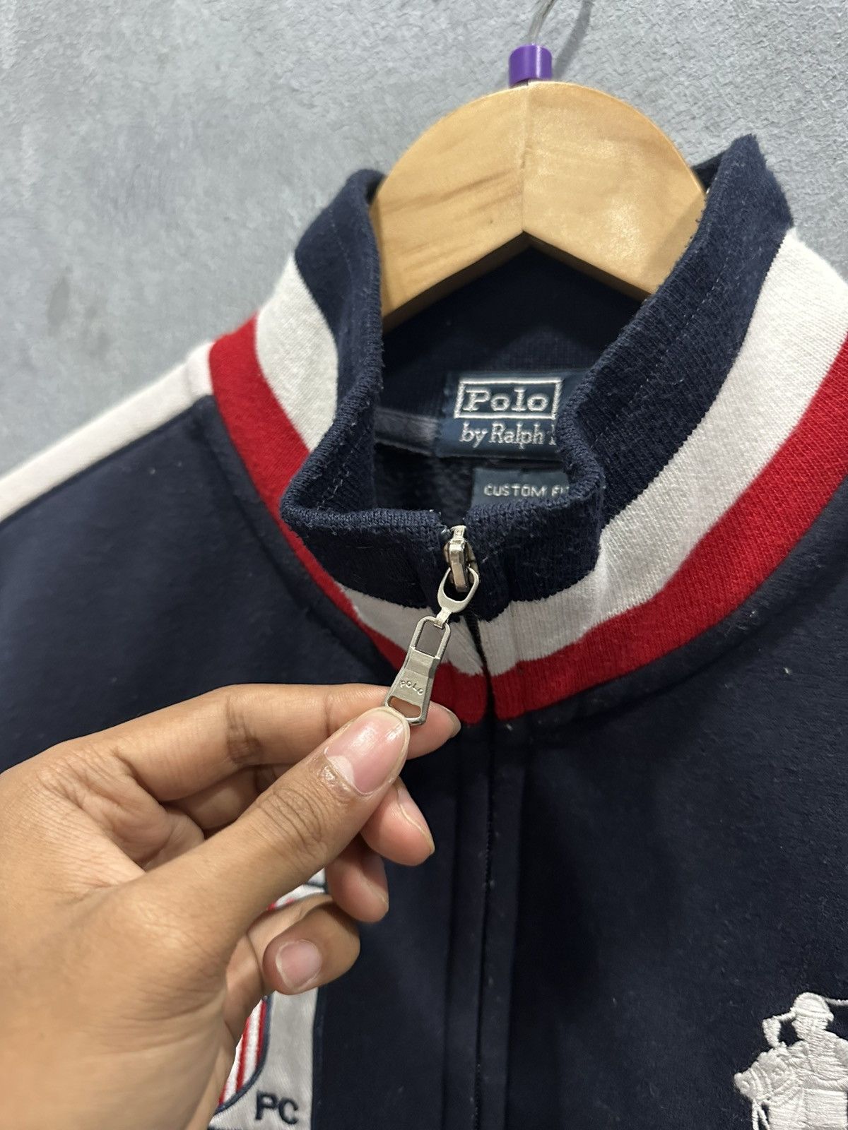 Polo Ralph Lauren Polo Ralph Lauren USA Zipper Sweatshirt Size US L / EU 52-54 / 3 - 3 Thumbnail