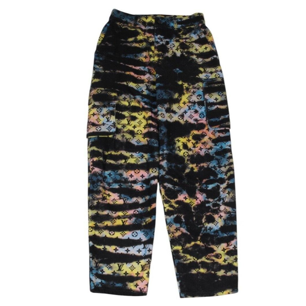 Louis Vuitton Tie Dye Cargo Monogram Cargo Pants Size US 30 / EU 46 - 1 Thumbnail