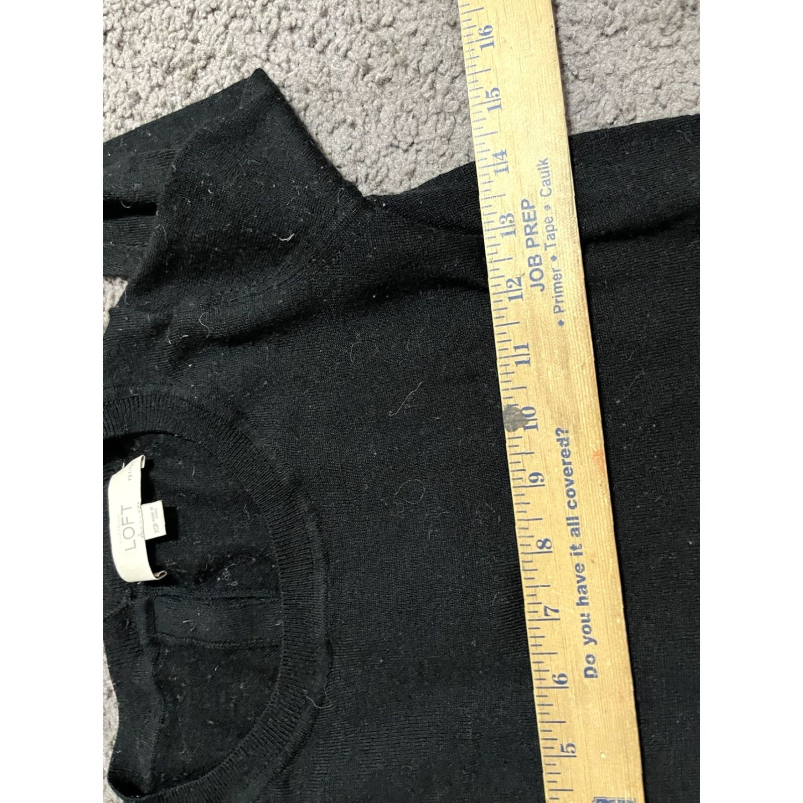 Loft VINTAGE LOFT Bohemian Peasant Blouse Women’s Size PXS Small Black Long Sleeve Ruffle Button Embroidered 90s Casual Dress Size XS / US 0-2 / IT 36-38 - 4 Thumbnail