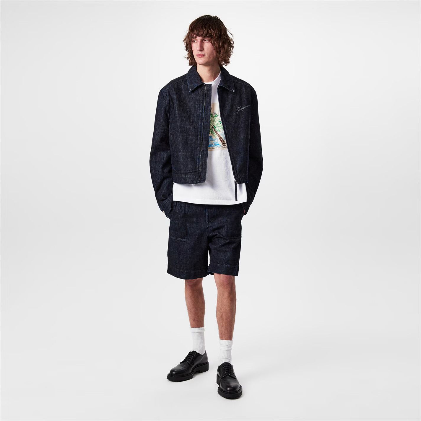Jacquemus o1g2r1mq0426 Denim Jacket in Dark Navy Size US XL / EU 56 / 4 - 6 Thumbnail