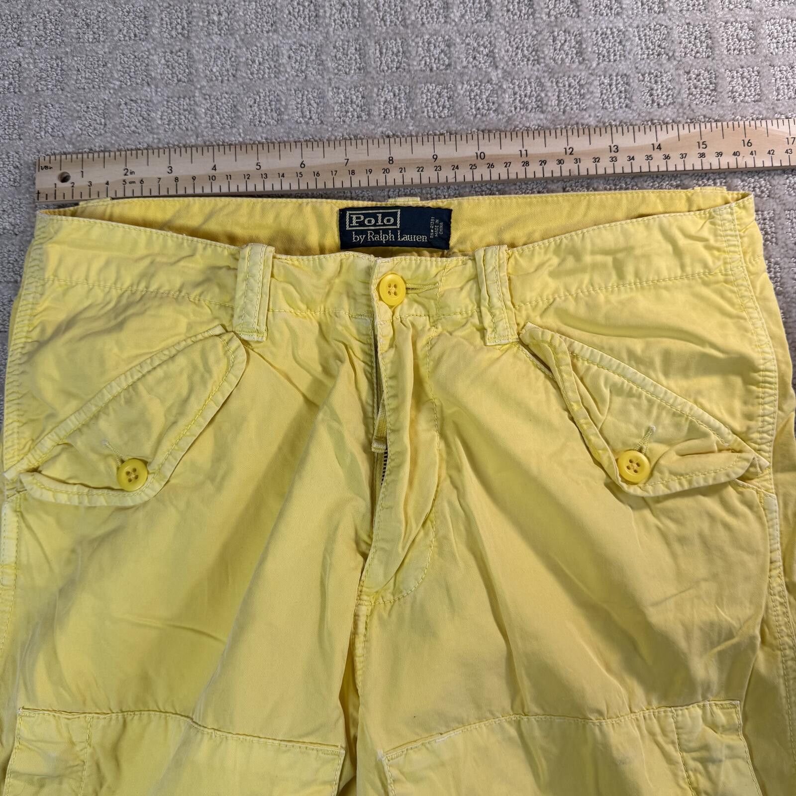 Polo Ralph Lauren vintage polo ralph lauren yellow cargo pants 32 Size US 32 / EU 48 - 6 Thumbnail
