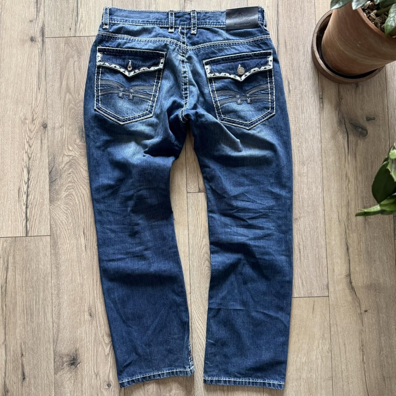 Vintage Rock Revival Fat Stitch Vintage 2000s Bottoms Size US 34 / EU 50 - 1 Thumbnail