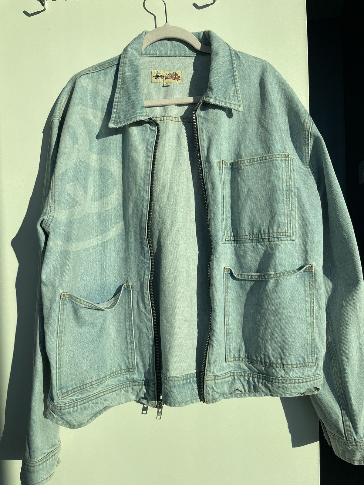 Stussy STUSSY Quality Worker Denim Jacket Size US XL / EU 56 / 4 - 1 Thumbnail