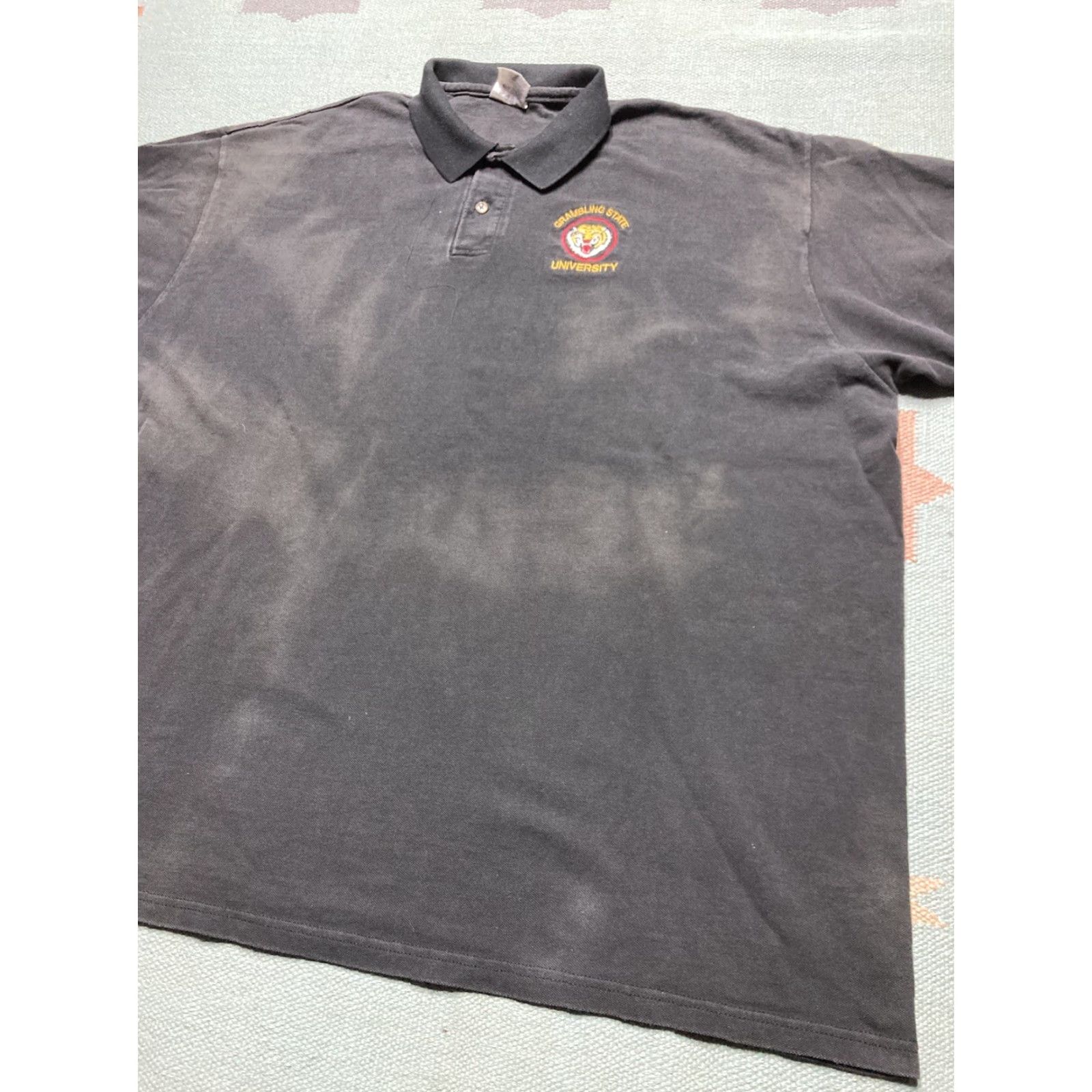 Vintage VINTAGE grambling state university polo shirt Tigers college embroidered 3XL Men Black Polo Shirt Embroidered Tigers College 3XL Mens Size US XXL / EU 58 / 5 - 3 Thumbnail