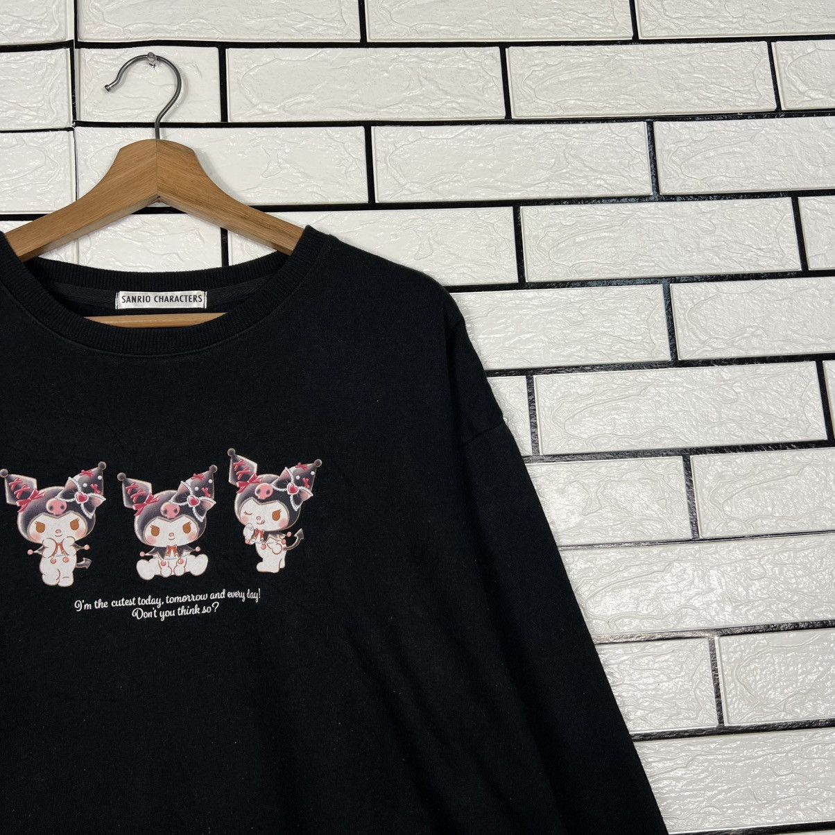 Japanese Brand KUROMI Graphic Big Logo Crewneck Sweatshirt #3951-C180 Size US L / EU 52-54 / 3 - 4 Thumbnail