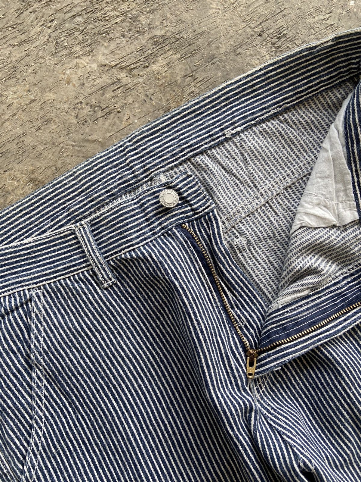 Carhartt 2000s Carhartt Style - Hickory Stripe Carpenter Pants Size US 33 - 4 Thumbnail
