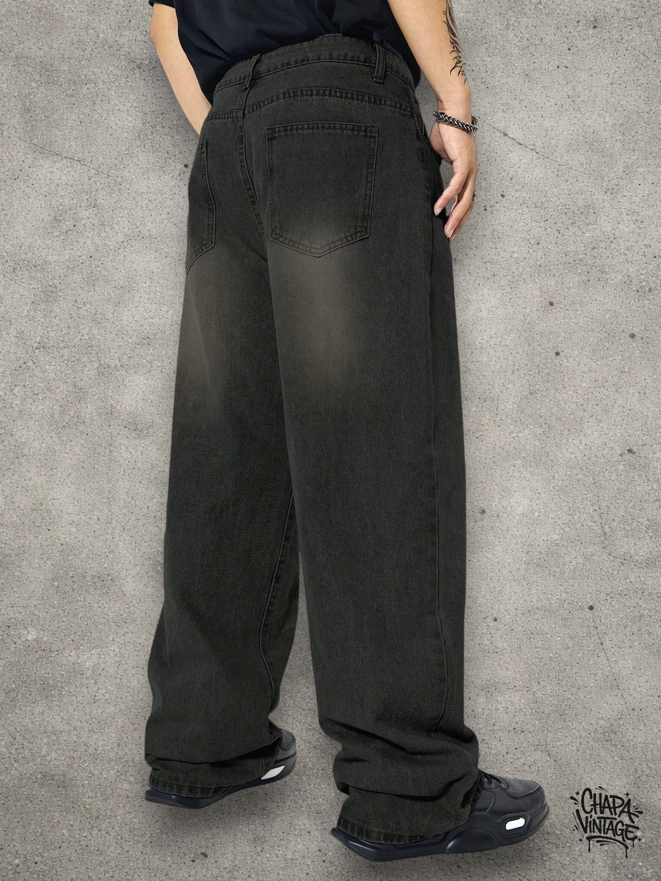Vintage Straight leg washed jeans Size US 32 / EU 48 - 4 Thumbnail