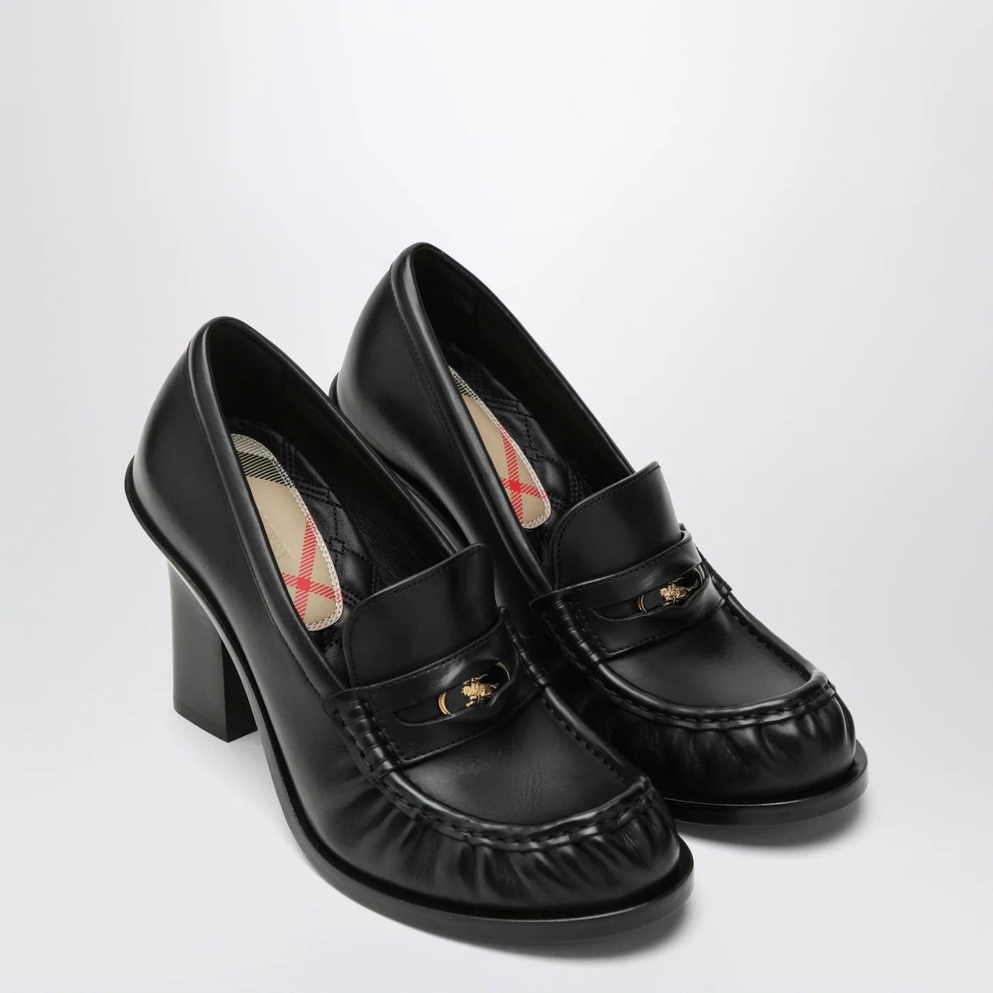 Burberry o1d2blof0426 Leather Loafers With Heels in Black Size US 6.5 / IT 36.5 - 2 Thumbnail
